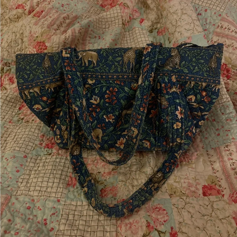 VINTAGE Vera Bradley Bag Retired Animal Kingdom Print - Picture 2 of 8
